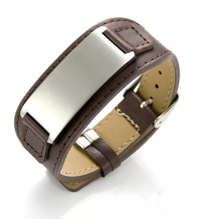 Bracelet de force marron Pequito Thémis - Bracelet en Cuir - Bijoux en Vogue