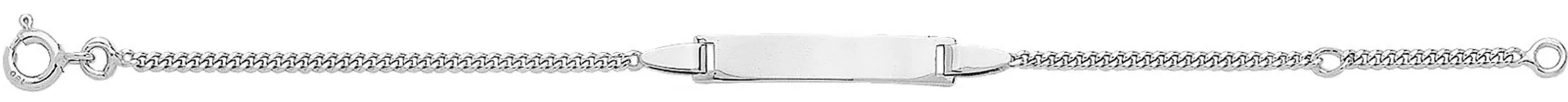 Gourmette Or Blanc Denio - Bracelet en Or 375 9k - Bijoux en Vogue