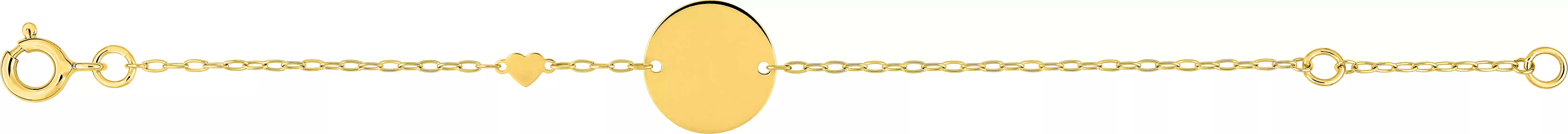 Gourmette Or Athour Coeur - Bracelet en Or 375 9k - Bijoux en Vogue