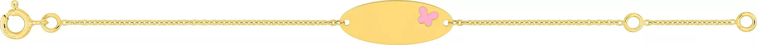 Gourmette Or Bourbais - Bracelet en Or 375 9k - Bijoux en Vogue