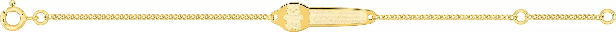 Gourmette Or Alyou - Bracelet en Or 375 9k - Bijoux en Vogue