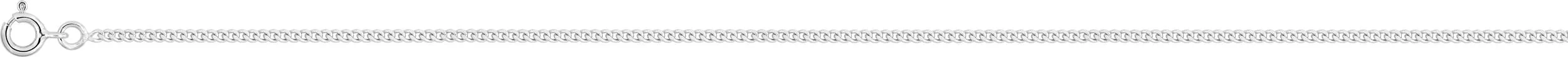 Gourmette Or Blanc Baddi - Bracelet en Or 750 18k - Bijoux en Vogue