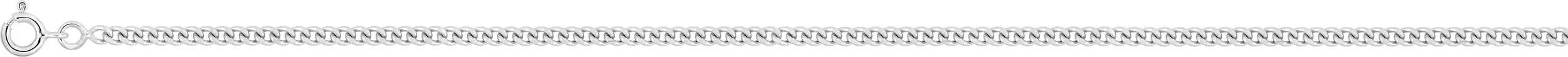 Gourmette Or Blanc Ephy - Bracelet en Or 750 18k - Bijoux en Vogue