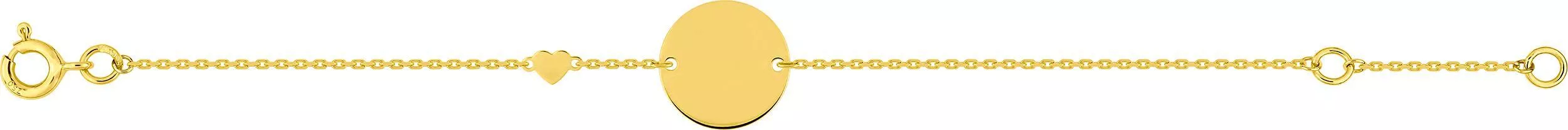 Gourmette Or Delylle Coeur - Bracelet en Or 750 18k - Bijoux en Vogue