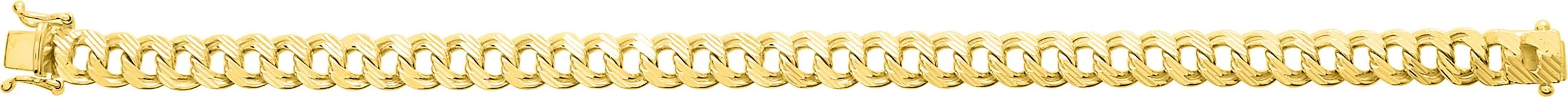 Gourmette Or Roumaisa Lapidé - Bracelet en Or 750 18k - Bijoux en Vogue