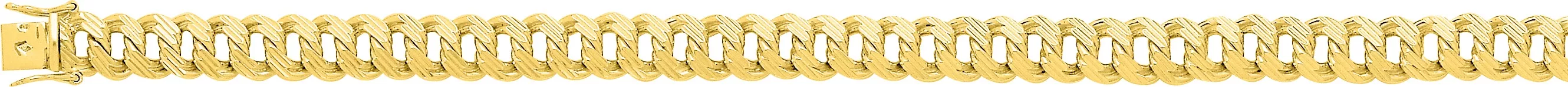 Gourmette Or Devrani Lapidé - Bracelet en Or 750 18k - Bijoux en Vogue