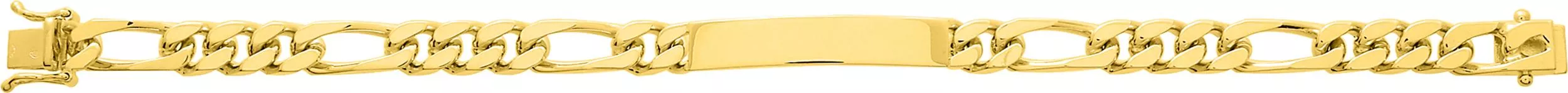 Gourmette Homme Or Ranbert figaro - Bracelet en Or 750 18k - Bijoux en Vogue