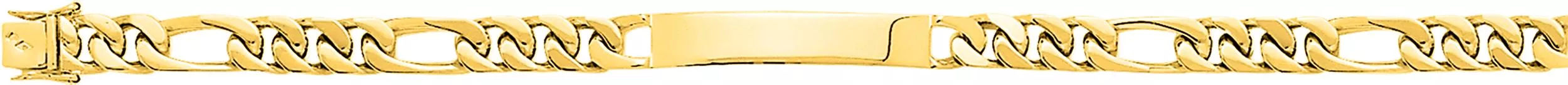 Gourmette Homme Or Latcho figaro - Bracelet en Or 750 18k - Bijoux en Vogue