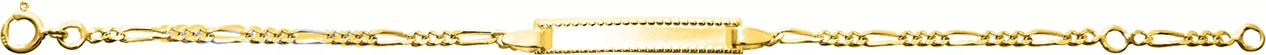Gourmette Plaqué Or Crevel Largeur 13+15mm - Bracelet en Plaqué or - Bijoux en Vogue