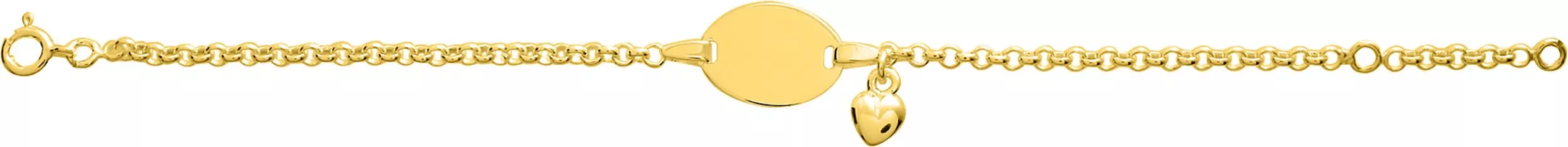 Gourmette Plaqué Or Begzsuren Coeur - Bracelet en Plaqué or - Bijoux en Vogue