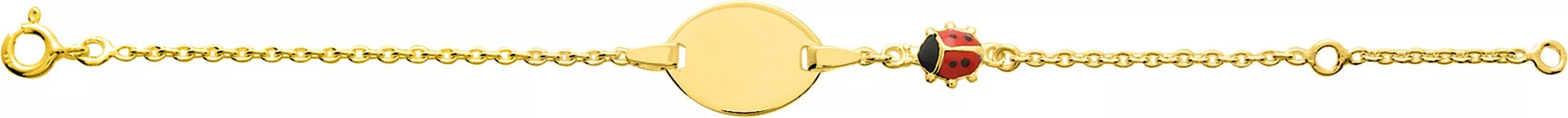 Gourmette Plaqué Or Alince Coccinelle - Bracelet en Plaqué or - Bijoux en Vogue