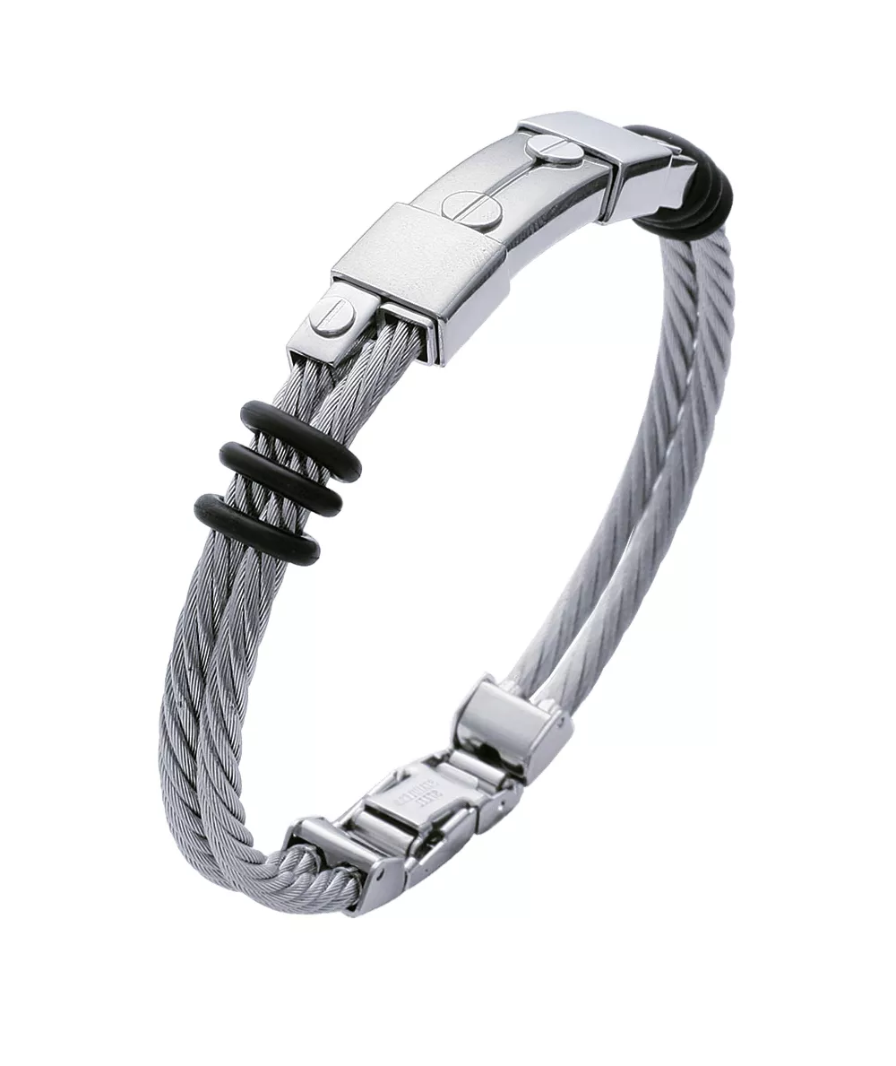 Bracelet cable Chabal ozil - Bracelet en Acier - Bijoux en Vogue