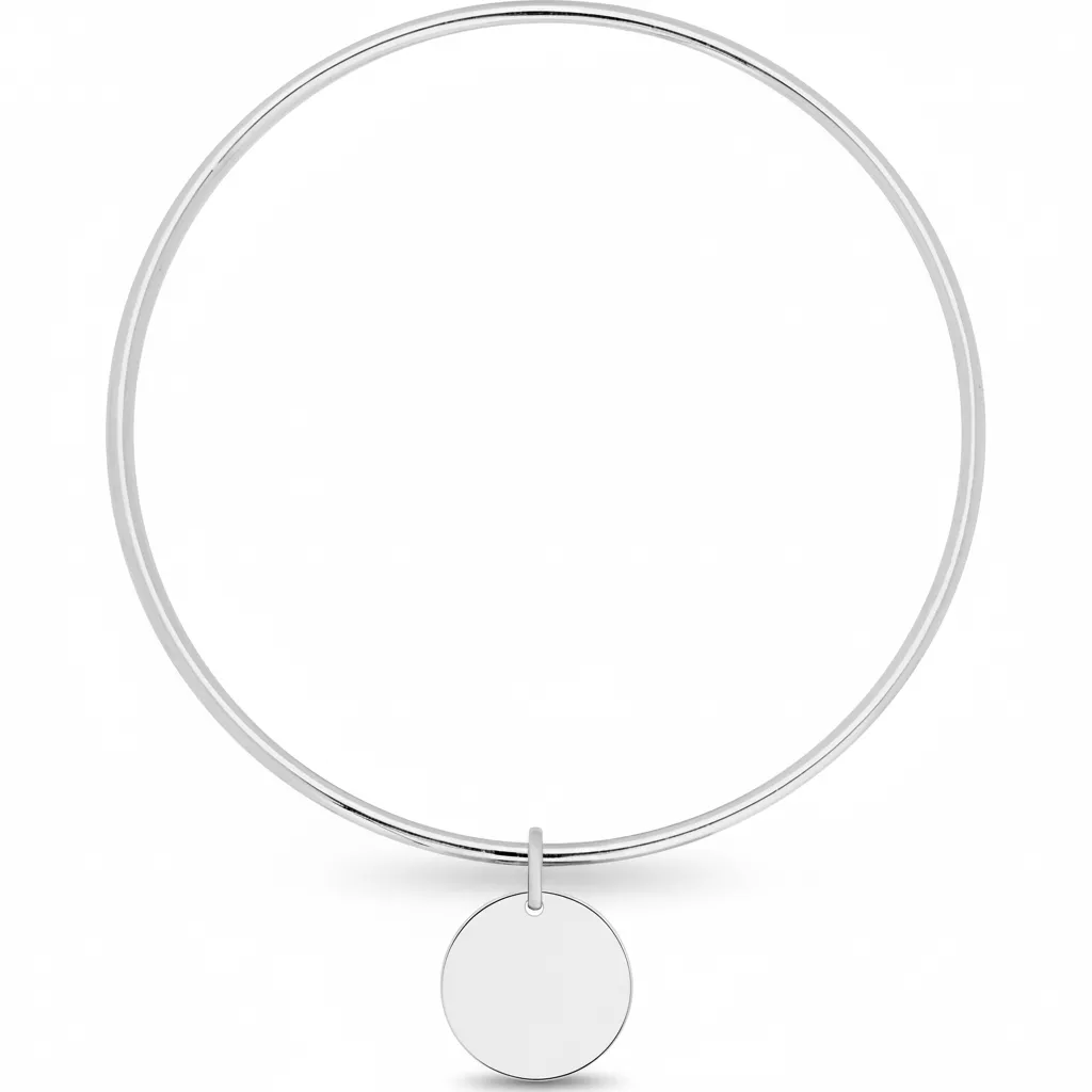 Jonc Argent Mitchka Diamètre 63mm - Bracelet en Argent 925 - Bijoux en Vogue