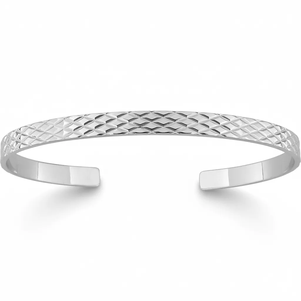 Jonc Homme Argent Dusso - Bracelet en Argent 925 - Bijoux en Vogue