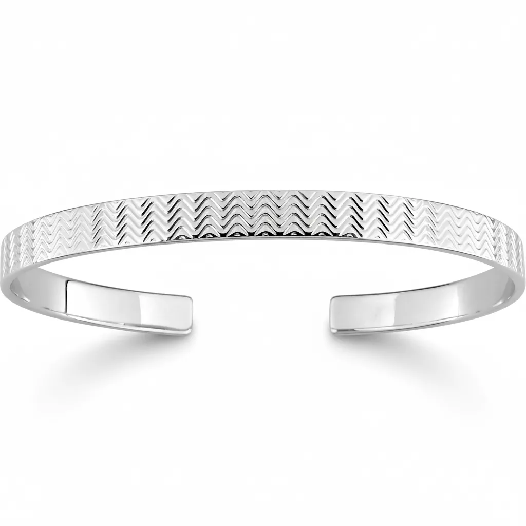 Jonc Homme Argent Bayazet - Bracelet en Argent 925 - Bijoux en Vogue