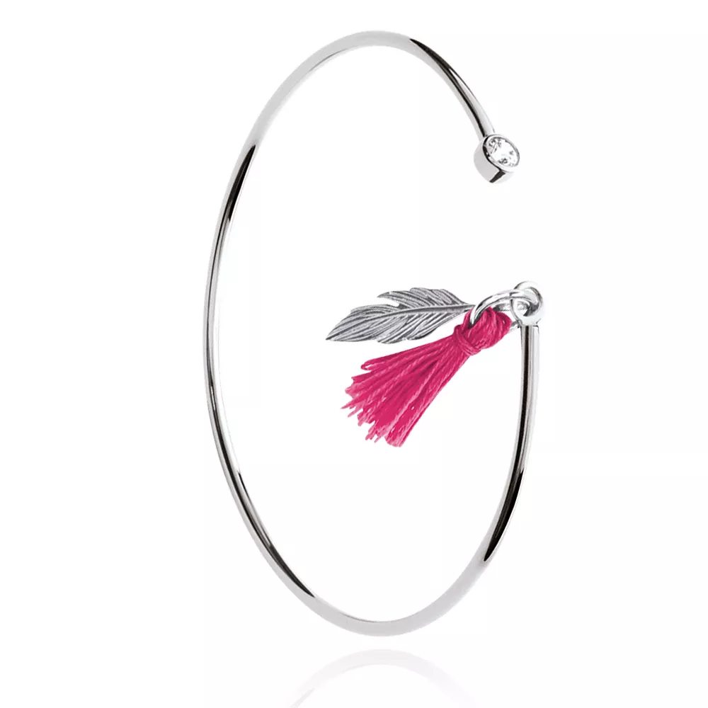 Jonc argent Farannah Victorine - Bracelet en Argent 925 - Bijoux en Vogue