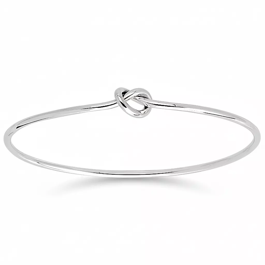 Jonc Or Blanc Sephanie - Bracelet en Or 750 18k - Bijoux en Vogue
