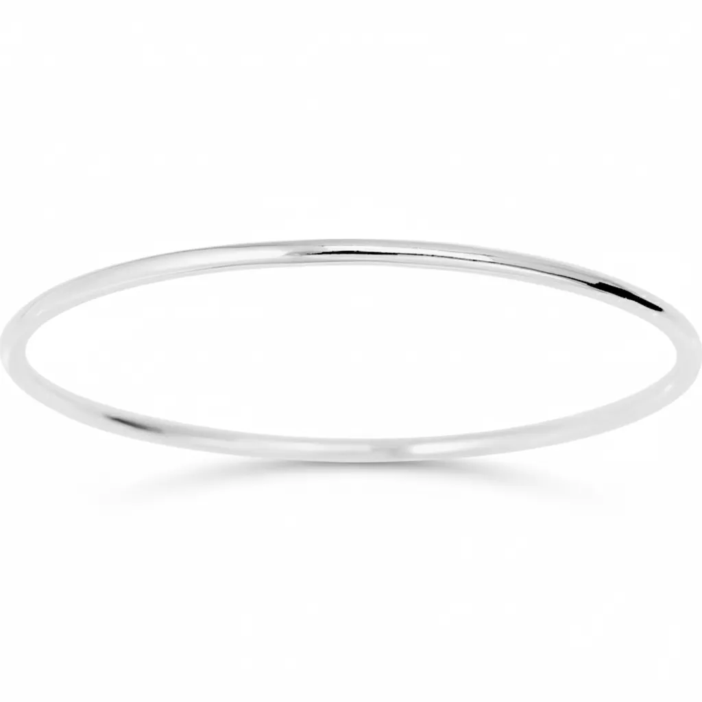 Jonc Or Blanc Taguirovna - Bracelet en Or 750 18k - Bijoux en Vogue