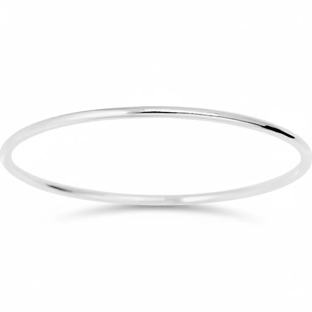 Jonc Or Blanc Laudrine - Bracelet en Or 750 18k - Bijoux en Vogue