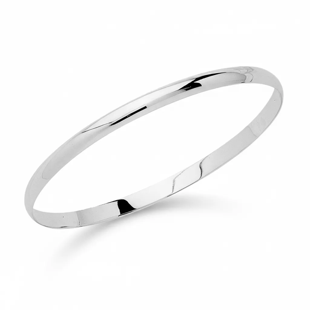 Jonc Or Blanc Clemenceepse - Bracelet en Or 750 18k - Bijoux en Vogue