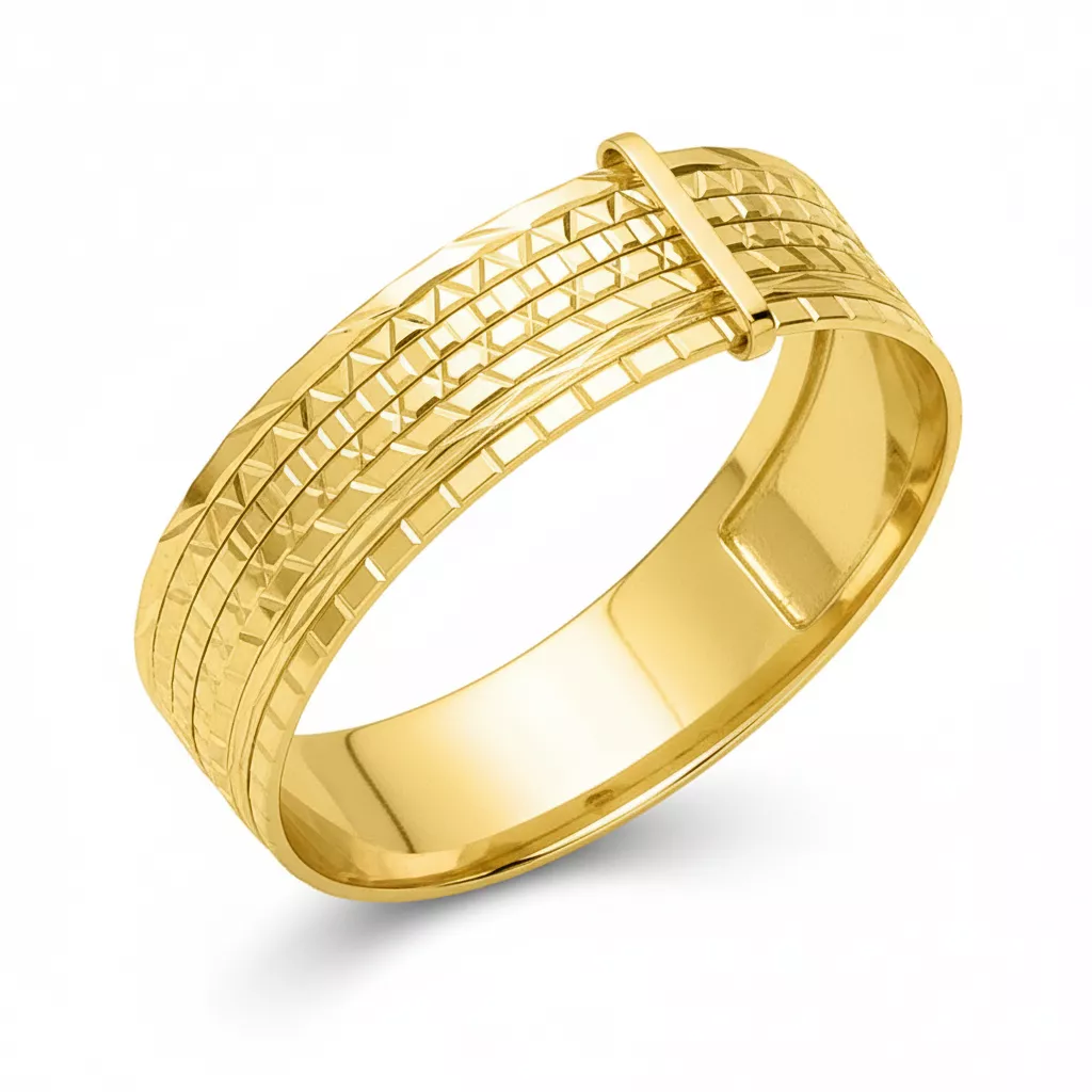 Jonc Or Hostellerie - Bracelet en Or 750 18k