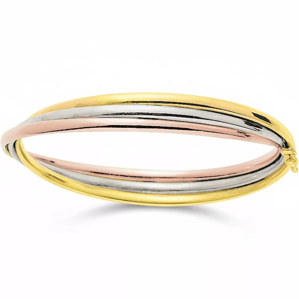 Bracelet Or Jaune Blanc et Rose - Bracelet en Or 750 18k - Bijoux en Vogue