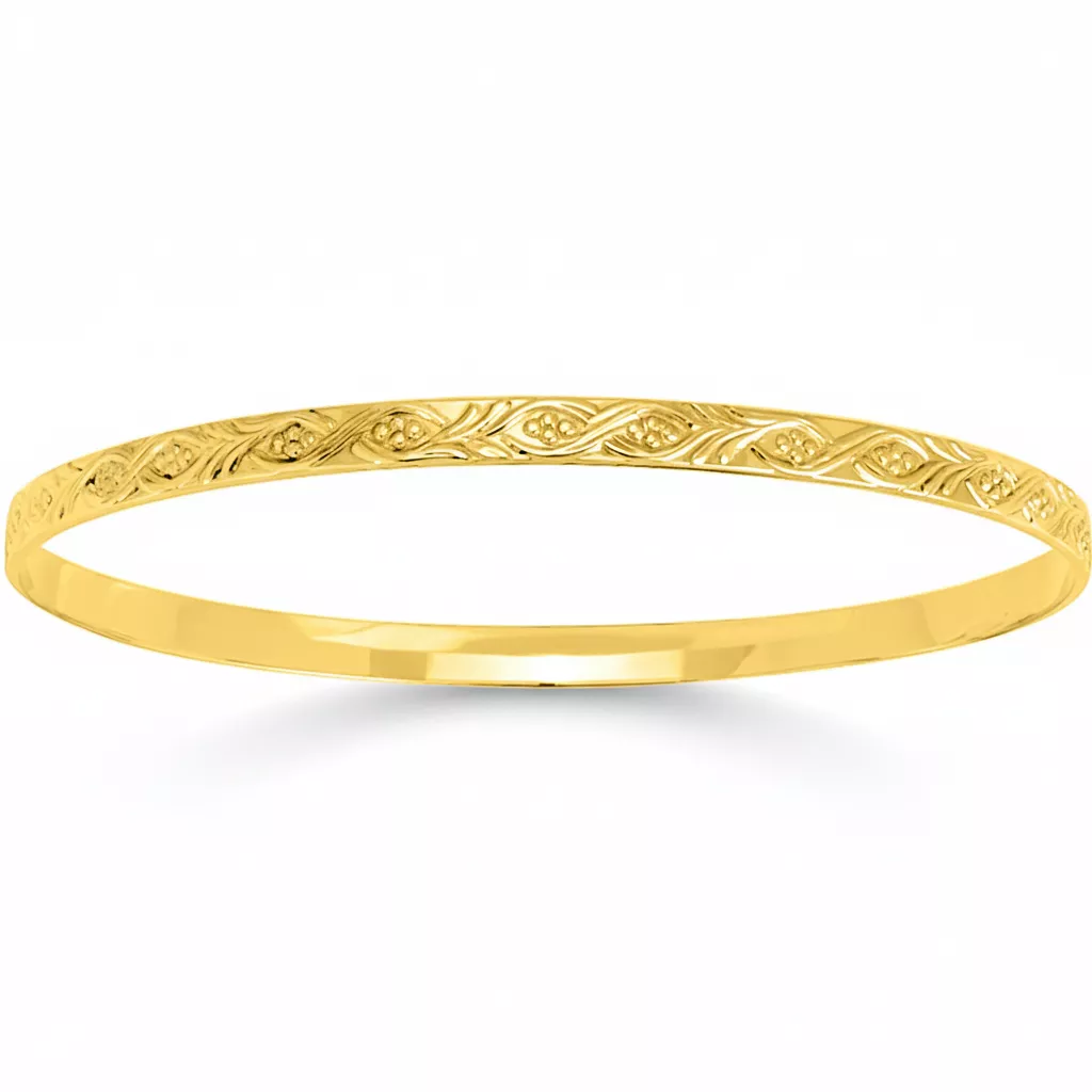 Jonc Or Ruska - Bracelet en Or 750 18k - Bijoux en Vogue