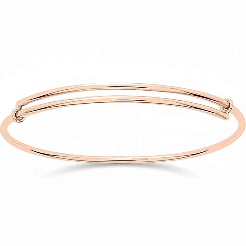 Jonc Enfant Or Rose Adrame - Bracelet en Or 750 18k - Bijoux en Vogue