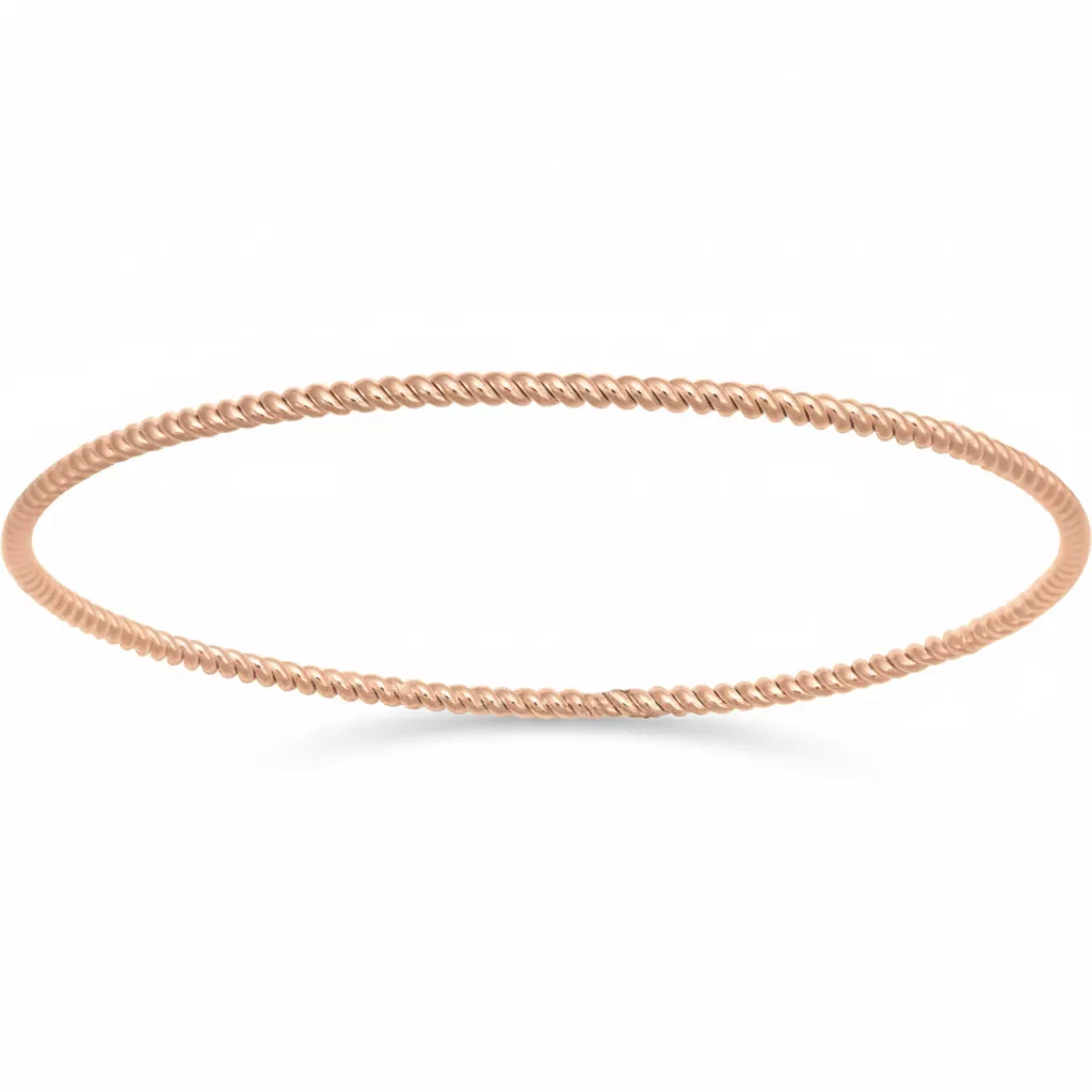 Jonc Plaqué Or Drie Rose - Bracelet en Plaqué or - Bijoux en Vogue