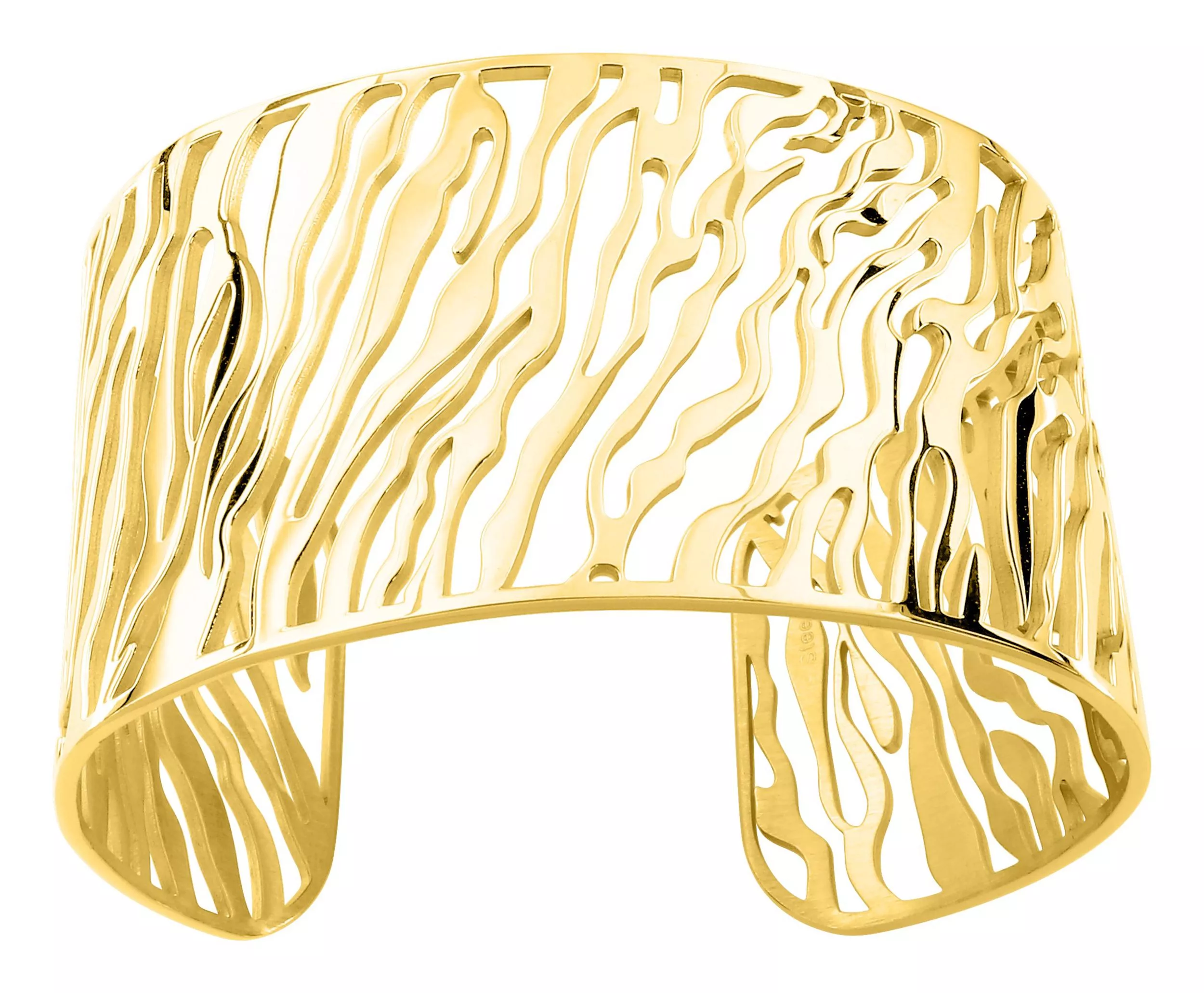 Bracelet Manchette Acier Doré Ikewa - Bracelet en Acier - Bijoux en Vogue