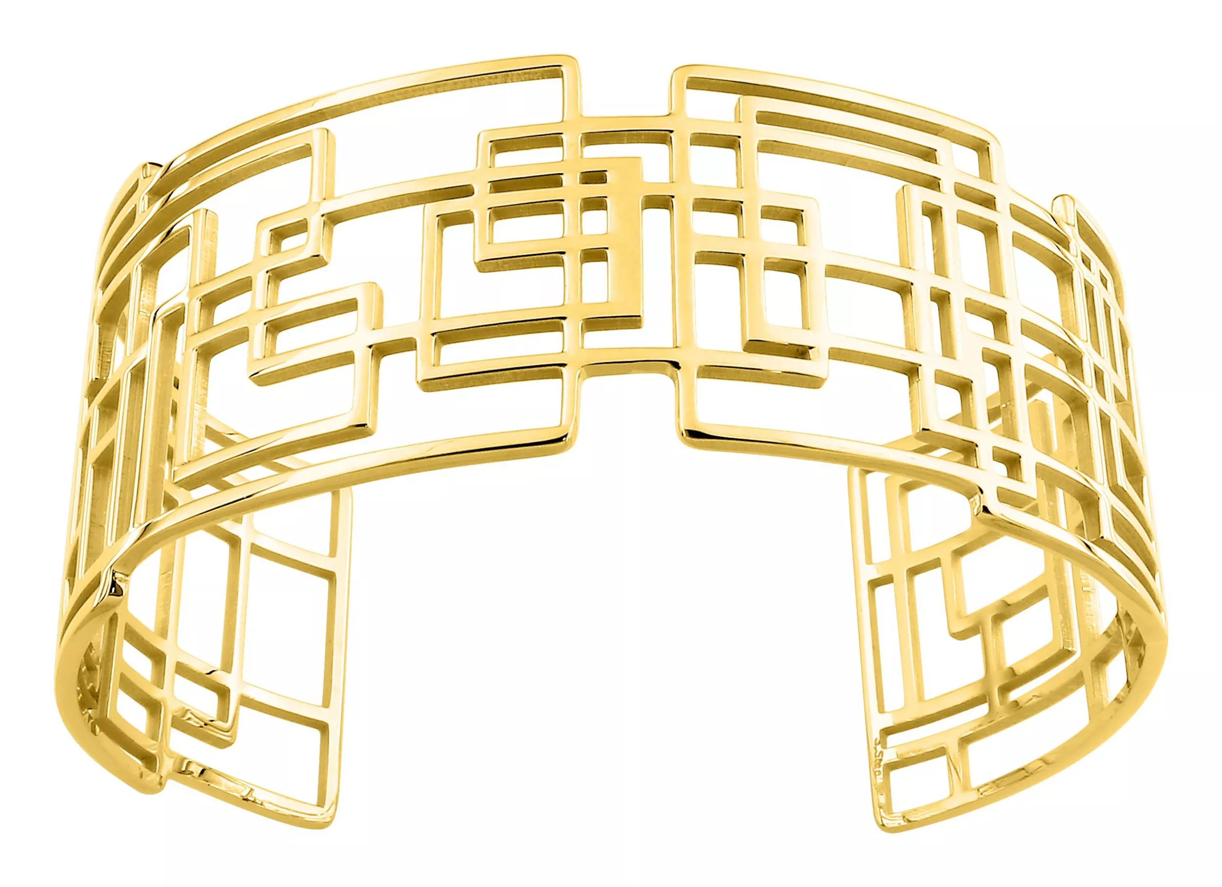 Bracelet Manchette Acier Doré Andriamifidy - Bracelet en Acier - Bijoux en Vogue