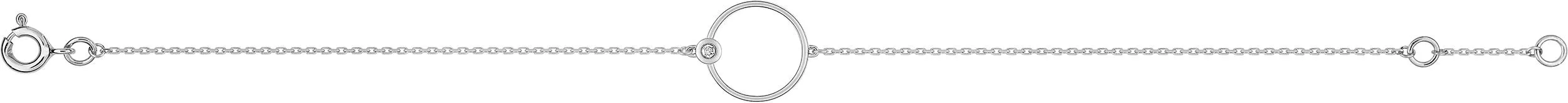 Bracelet Or Blanc Rapaelle Diamant - Bracelet en Or 375 9k - Bijoux en Vogue