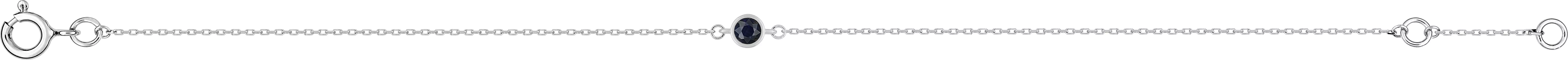 Bracelet Or Blanc Marfisa Saphir - Bracelet en Or 375 9k - Bijoux en Vogue