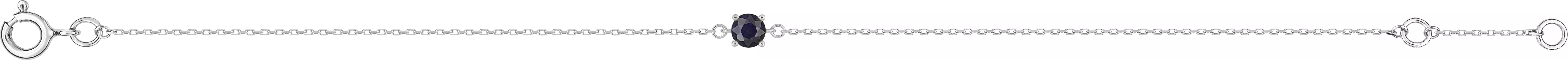 Bracelet Or Blanc Rouhra Saphir - Bracelet en Or 375 9k - Bijoux en Vogue