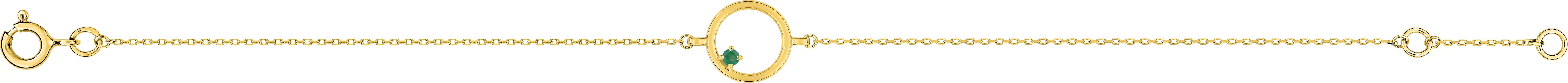 Bracelet Or Galante Emeraude - Bracelet en Or 375 9k - Bijoux en Vogue