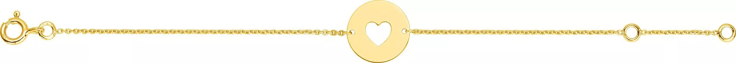 Bracelet Or Anunziata Coeur - Bracelet en Or 375 9k - Bijoux en Vogue