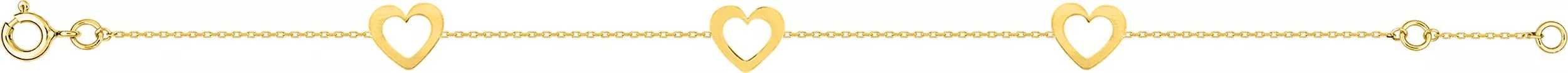 Bracelet Or Annamania Coeur - Bracelet en Or 375 9k - Bijoux en Vogue