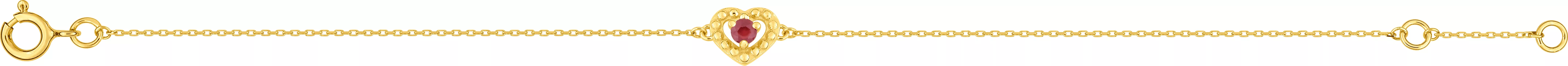 Bracelet Or Gardine Rubis - Bracelet en Or 375 9k - Bijoux en Vogue