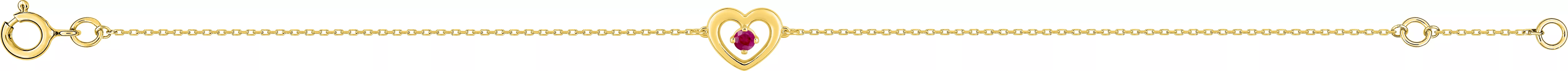 Bracelet Or Domattie Rubis - Bracelet en Or 375 9k - Bijoux en Vogue