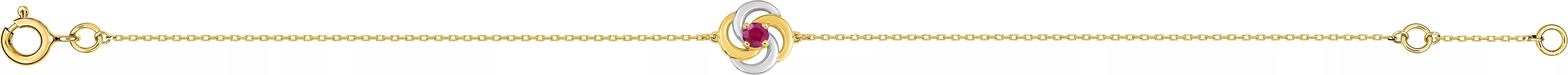 Bracelet Or Yendie Rubis - Bracelet en Or 375 9k - Bijoux en Vogue
