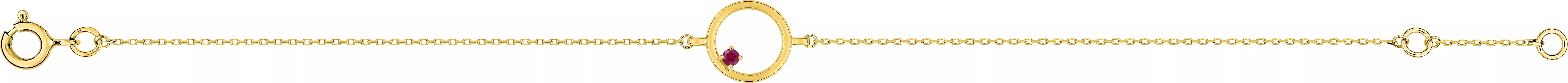 Bracelet Or Badigha Rubis - Bracelet en Or 375 9k - Bijoux en Vogue