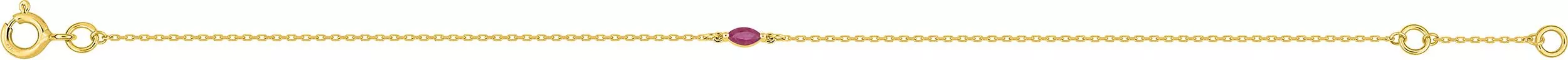 Bracelet Or Mulugeta Rubis - Bracelet en Or 375 9k - Bijoux en Vogue