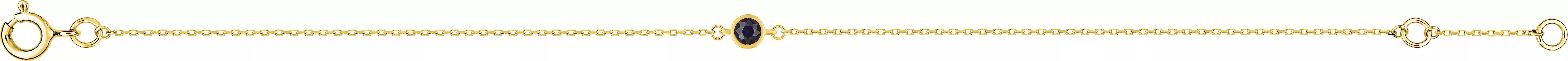 Bracelet Or Banikina Saphir - Bracelet en Or 375 9k - Bijoux en Vogue