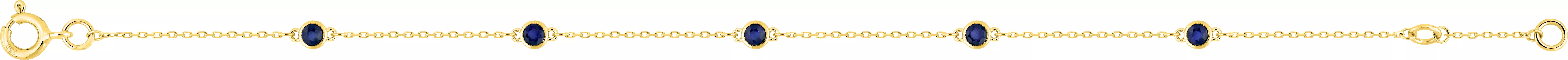 Bracelet Or Souilma Saphir - Bracelet en Or 375 9k - Bijoux en Vogue