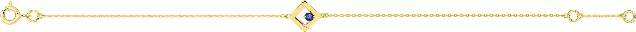 Bracelet Or Rantomalala Saphir - Bracelet en Or 375 9k - Bijoux en Vogue