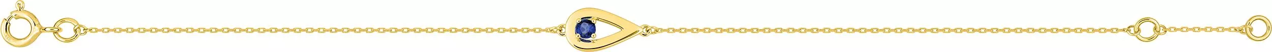 Bracelet Or Rozita Saphir - Bracelet en Or 375 9k - Bijoux en Vogue