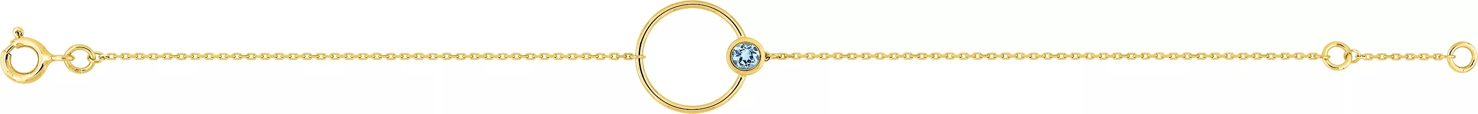 Bracelet Or Agha bleu Topaze - Bracelet en Or 375 9k - Bijoux en Vogue
