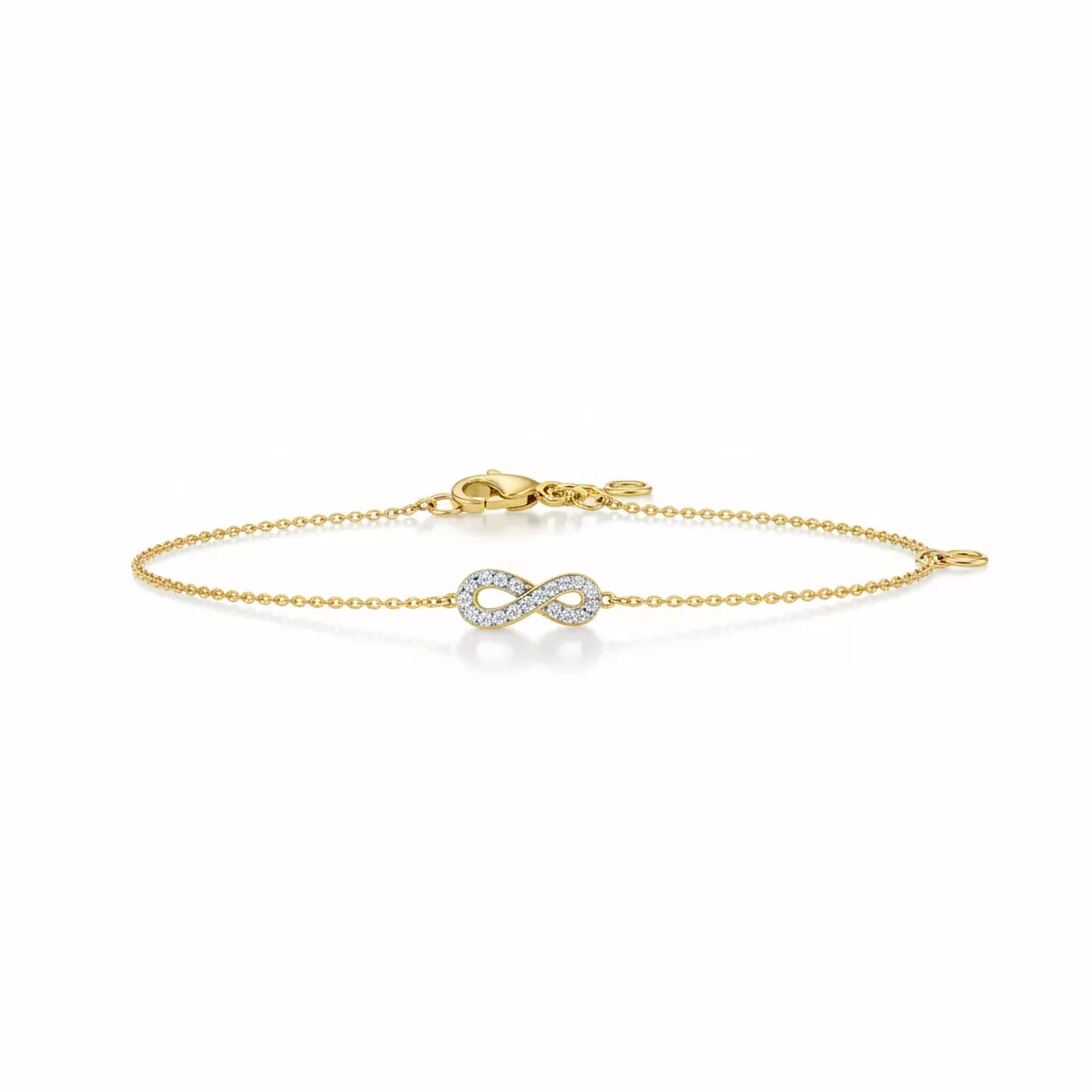 Bracelet Or Diamant Odavia Infini - Bracelet en Or 750 18k - Bijoux en Vogue