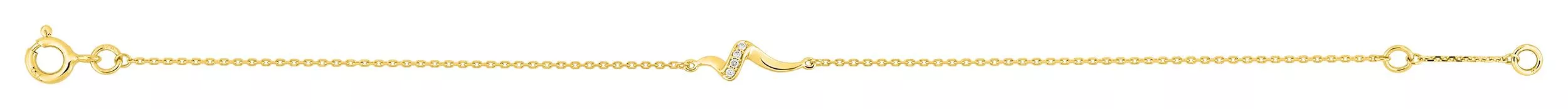 Bracelet Or Bahiya Diamant - Bracelet en Or 750 18k - Bijoux en Vogue