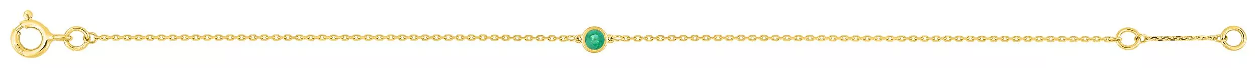 Bracelet Or Nympha Emeraude - Bracelet en Or 750 18k - Bijoux en Vogue